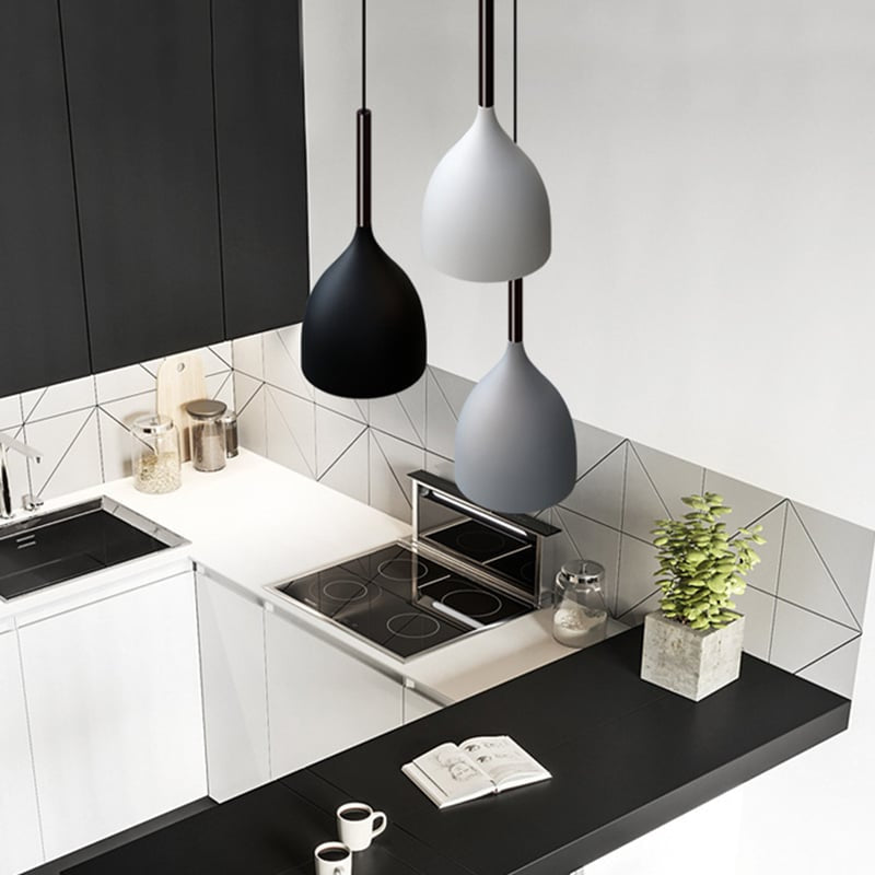 Luces de techo triples de metal modernas