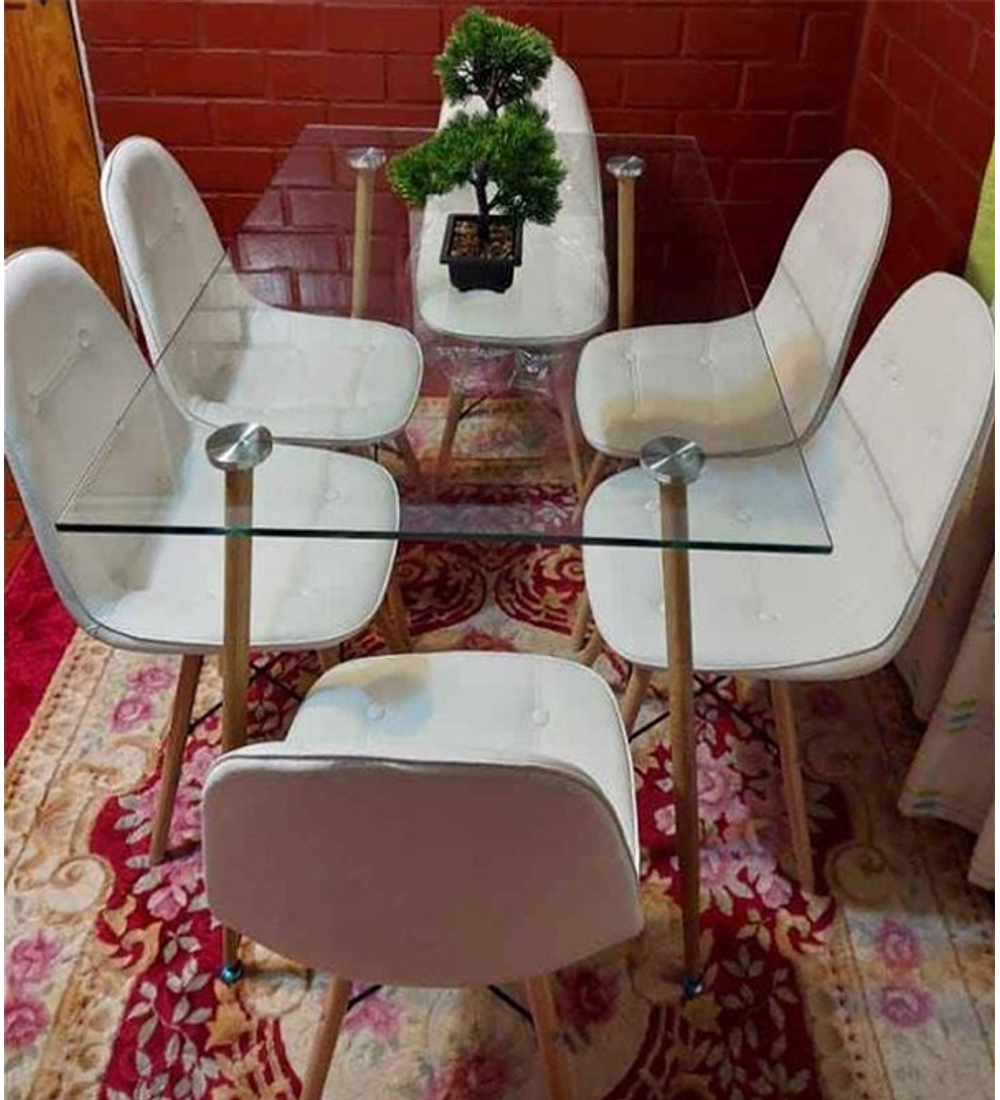 JUEGO COMEDOR 120x80 + SILLAS BUCKLE