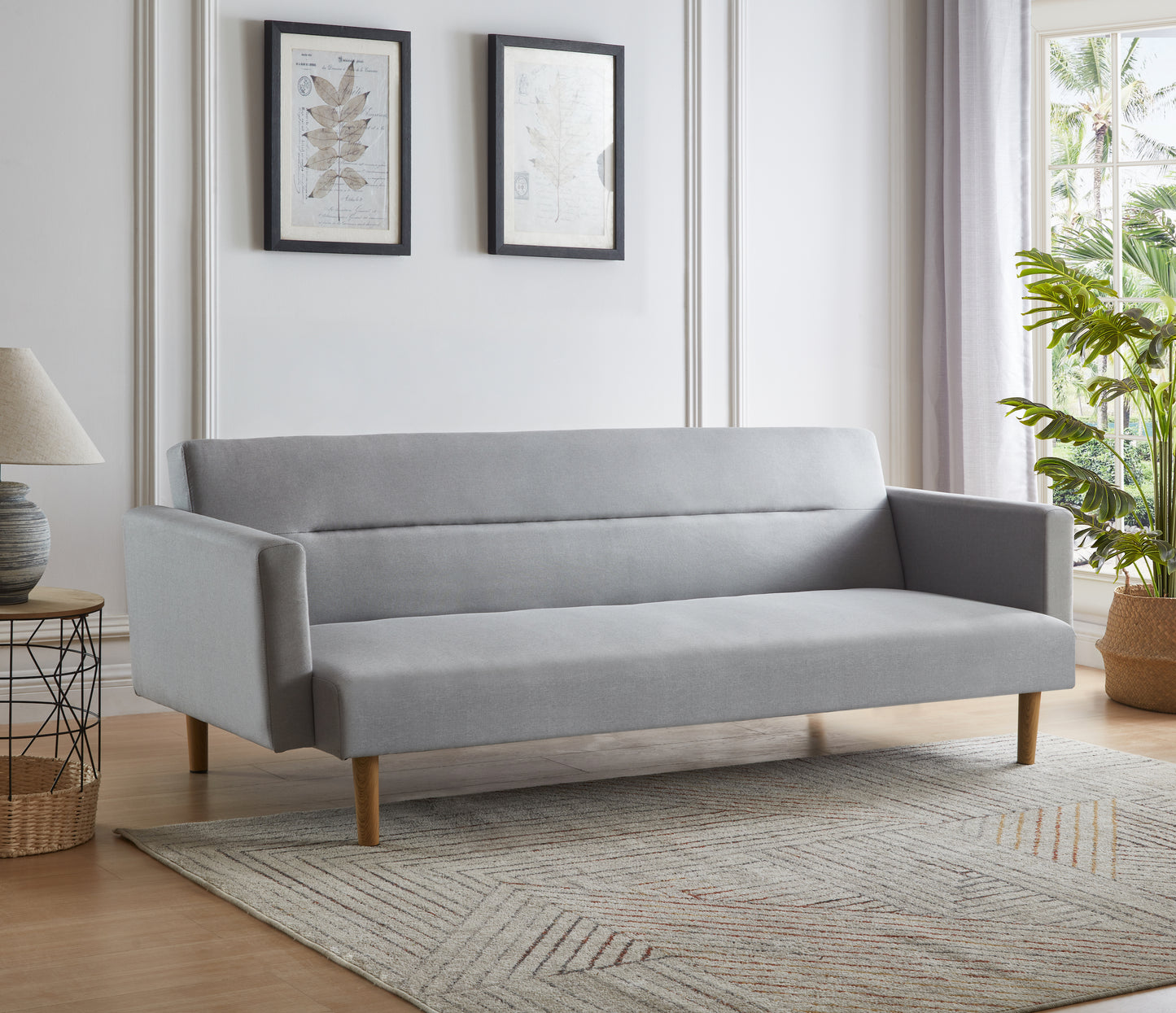 Sofá Cama Sara - Lino Gris