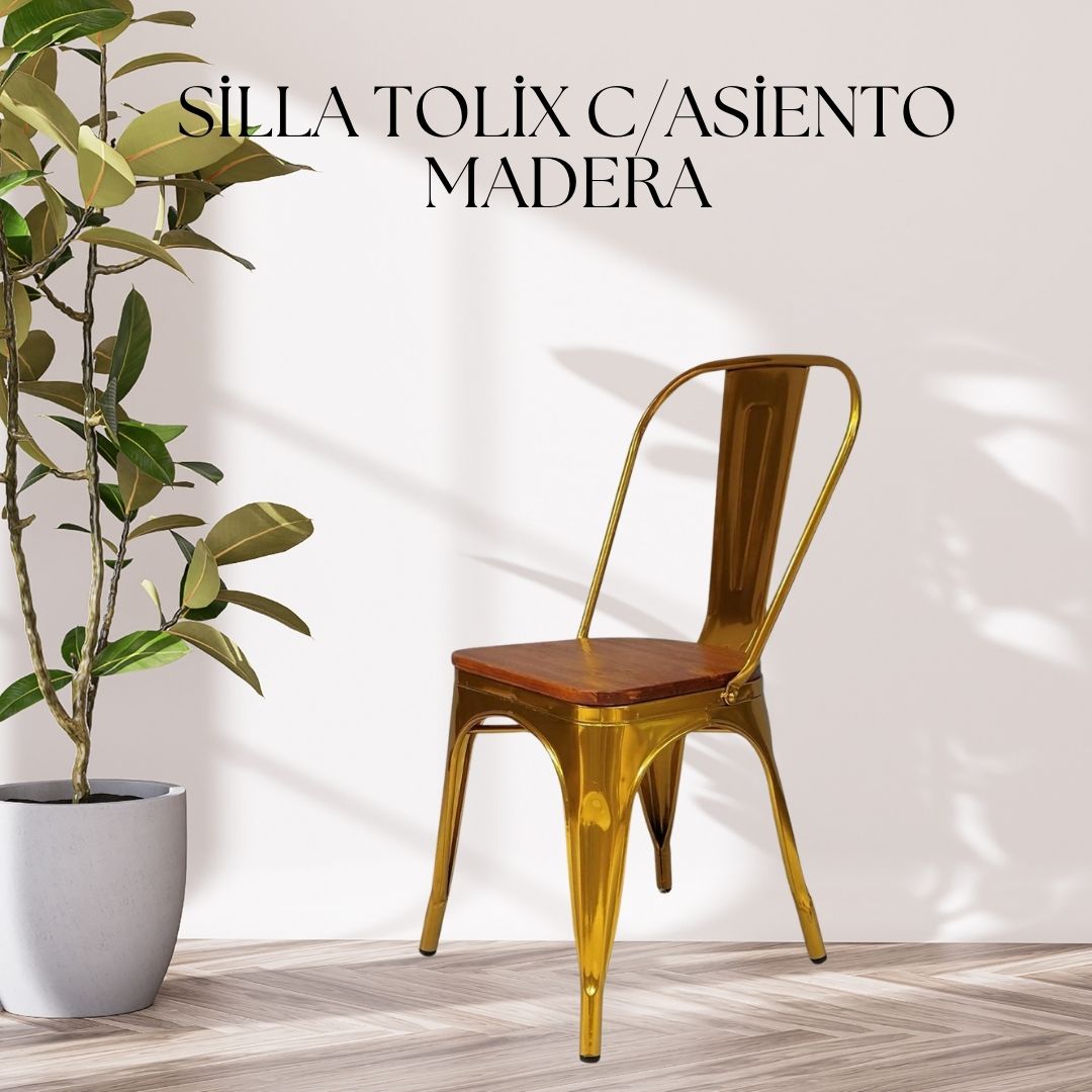 SILLA TOLIX DORADO