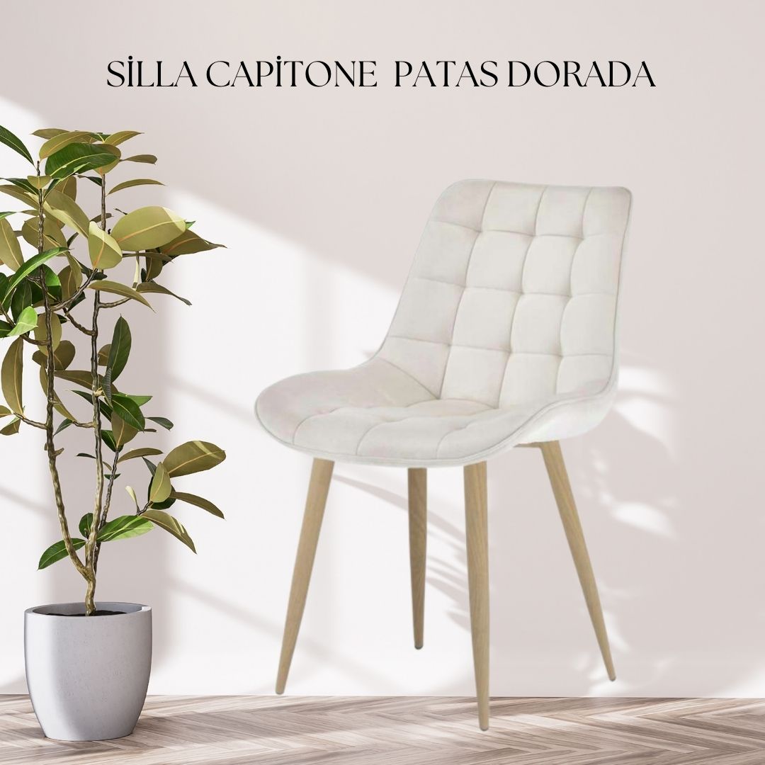 Silla Capitone Patas TONO MADERA