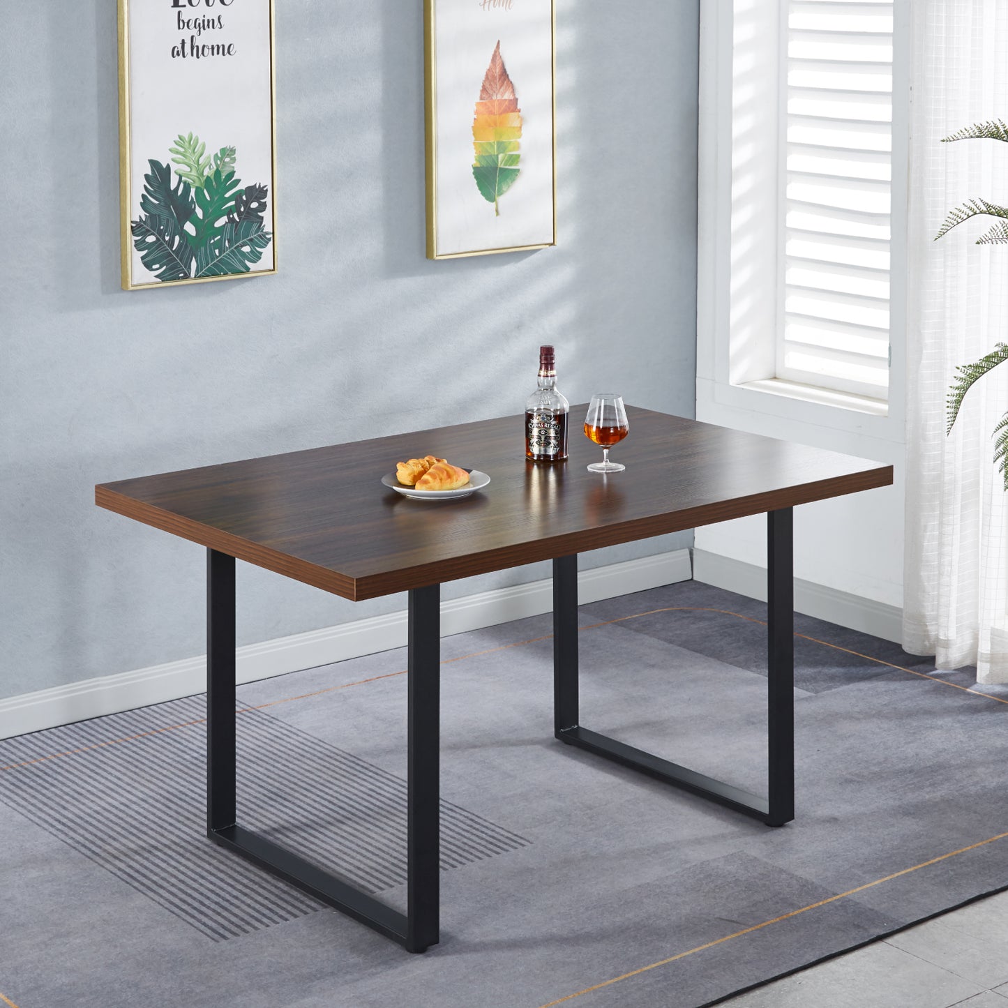 COMEDOR INDUSTRIAL 160x90 + SILLAS SOLIX