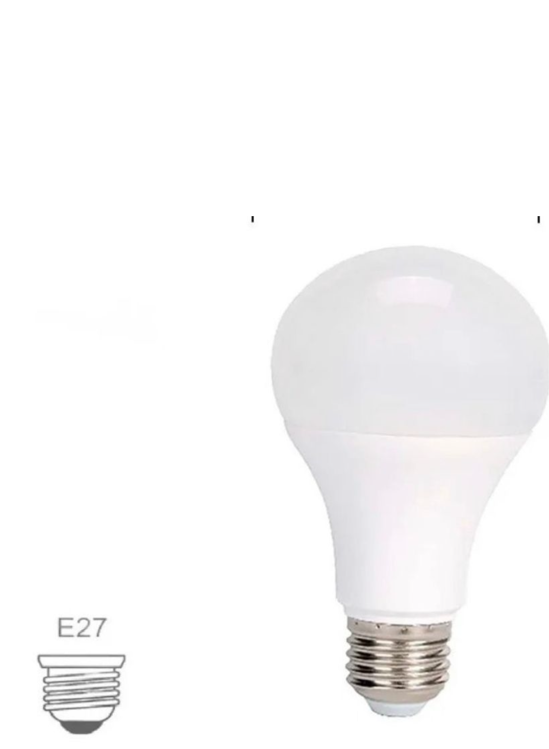 Ampolleta E27 luz blanca 12W