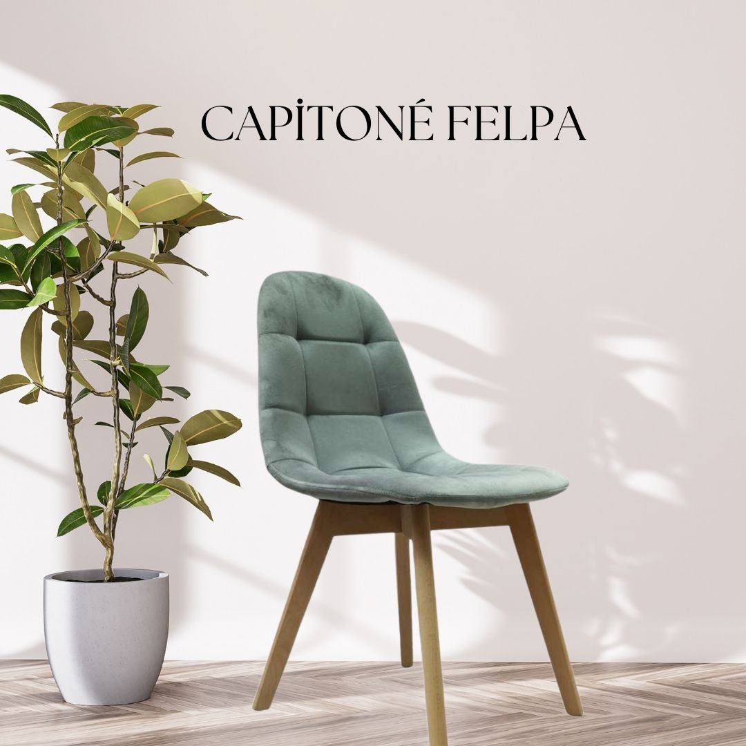 SILLA BUCKLE CAPITONE FELPA