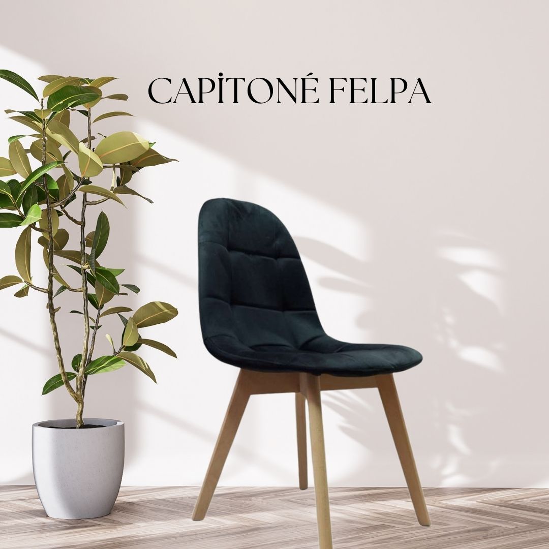 SILLA BUCKLE CAPITONE FELPA