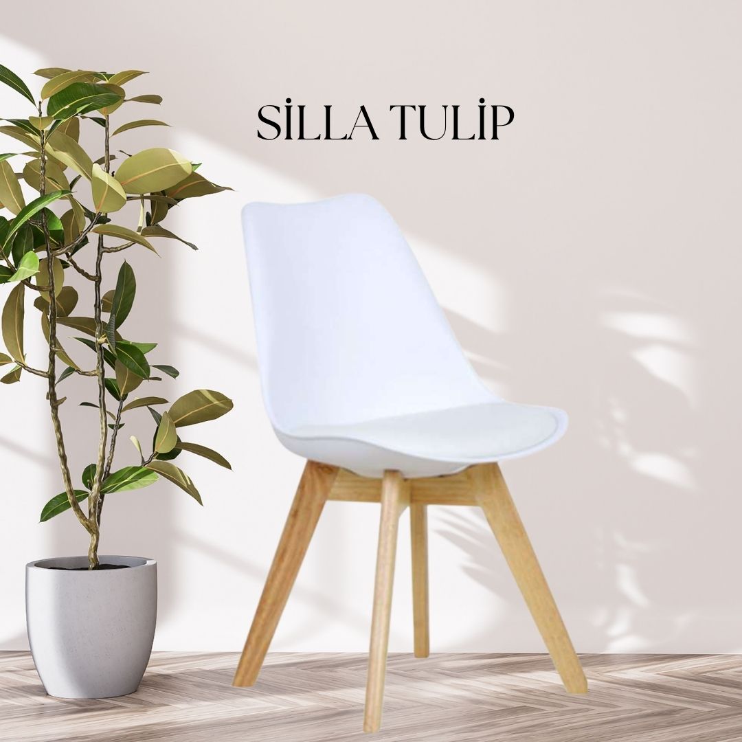 comedor Mesa circular 80cm mas 4 sillas tulip