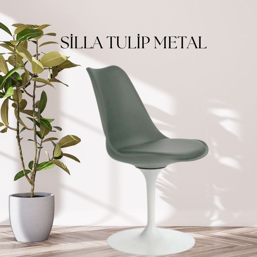 Silla tulip metal