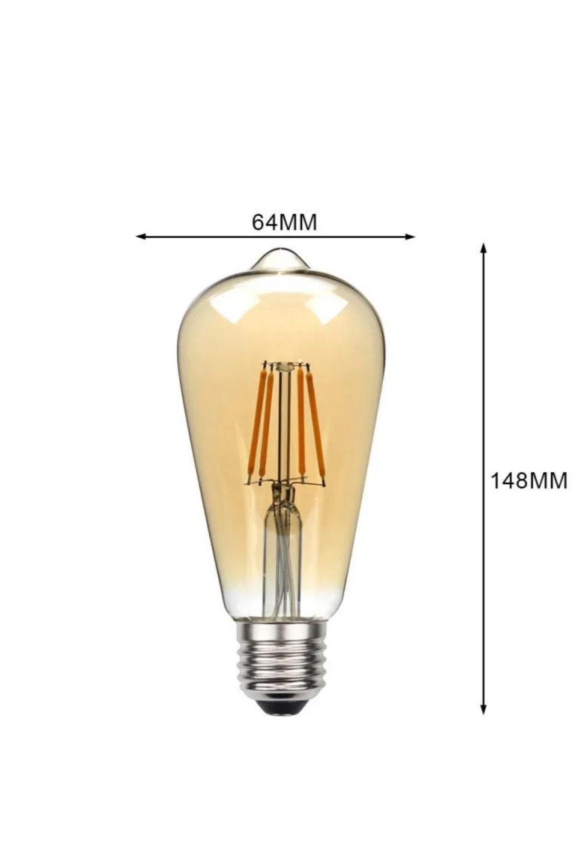 Ampolleta Filamento Led Edinson 4W vintage