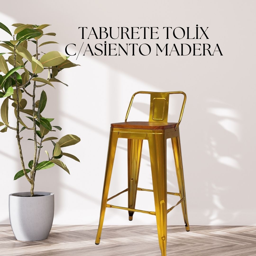 TABURETE DORADO
