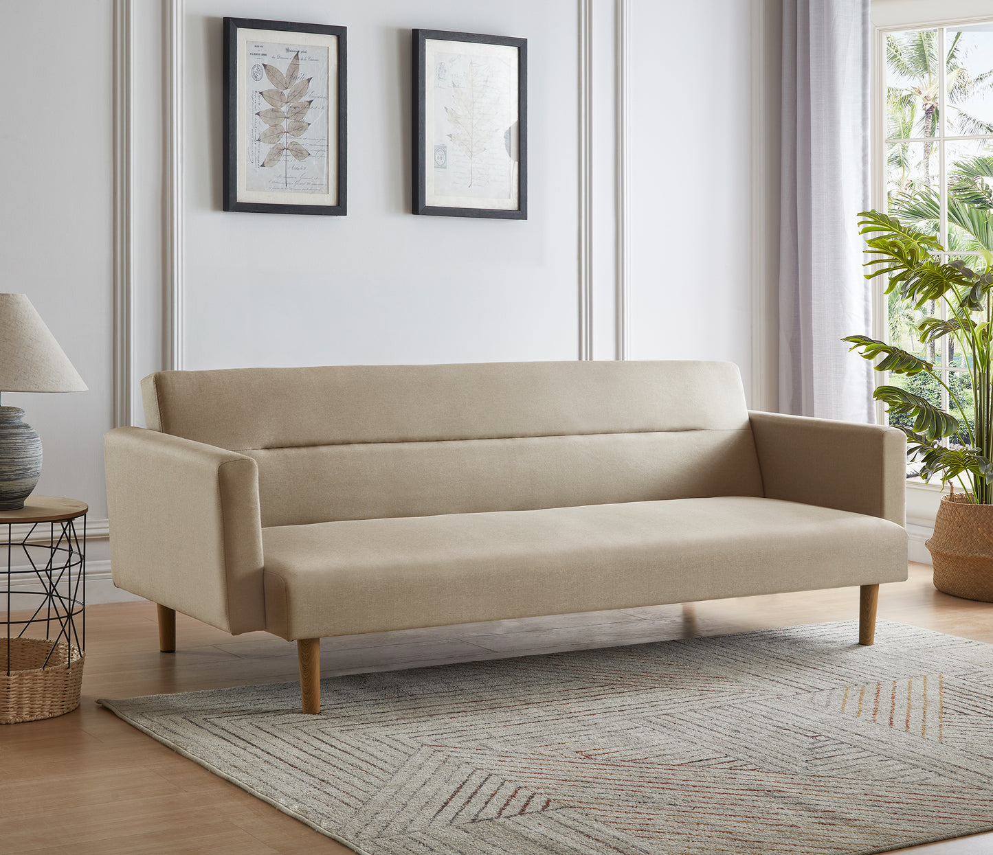 Sofá Cama Sara - Lino Beige