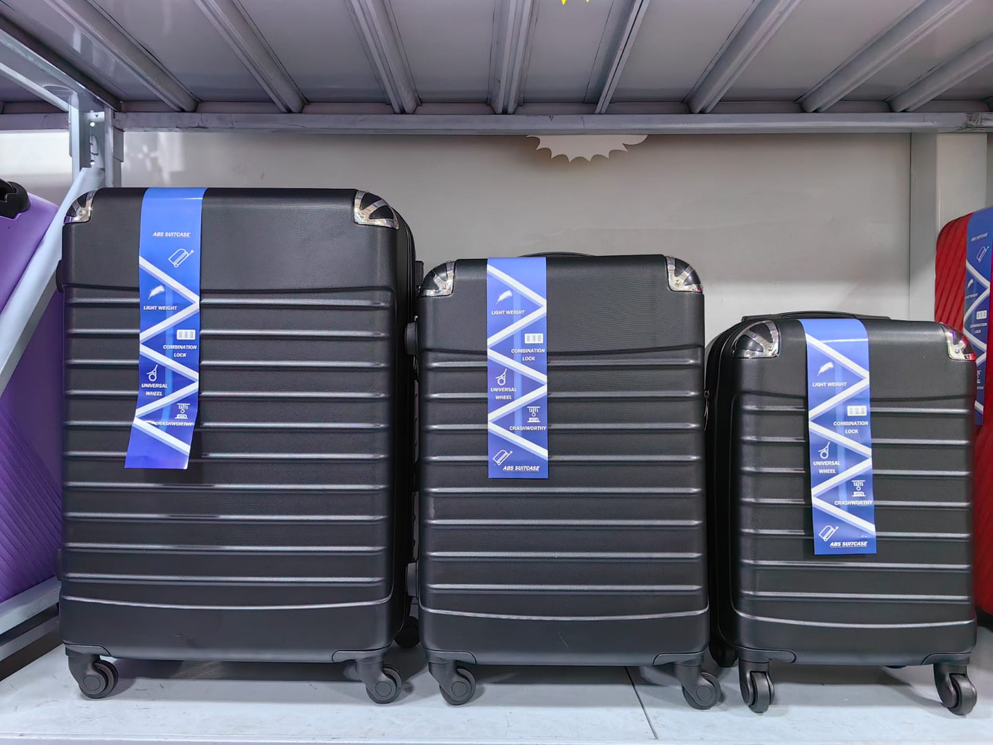 Set de tres maletas ruedas 360/ sistema