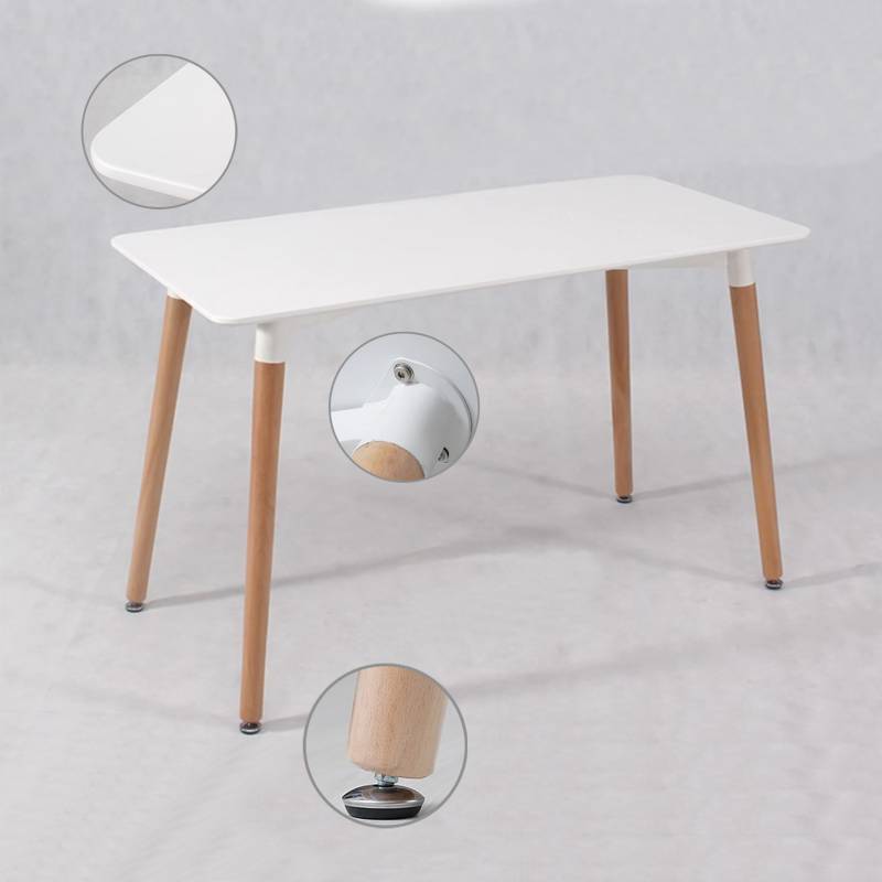 Juego de comedor Mesa 120x80 + sillas BUCKLE
