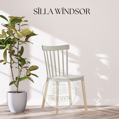 juego de comedor mesa 120x80 + sillas winsdor