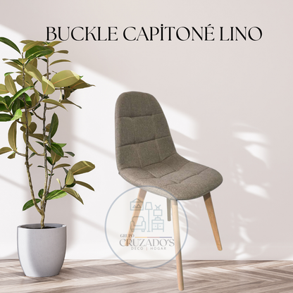 SILLA BUCKLE CAPITONE LINO