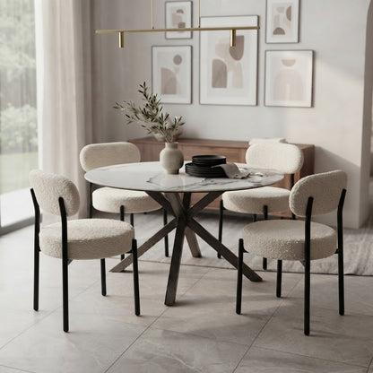 Comedor Circular 120cm + sillas MK