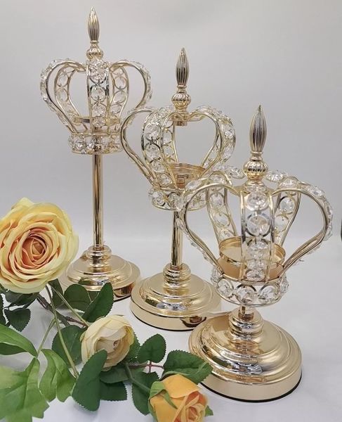 PACK DE 3 CANDELABROS CORONA