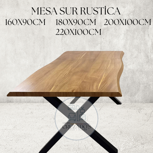Mesa Sur Rustica Base negra