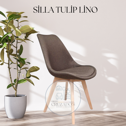 Silla Tulip Lino
