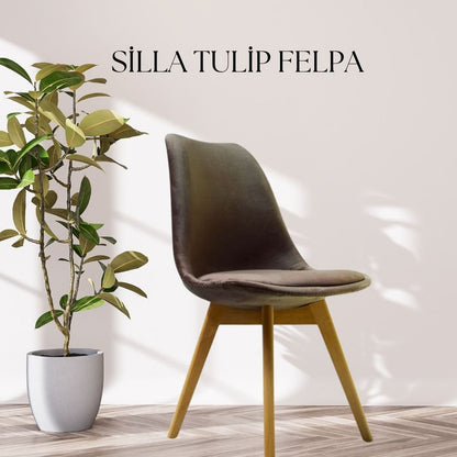 Silla Tulip felpa