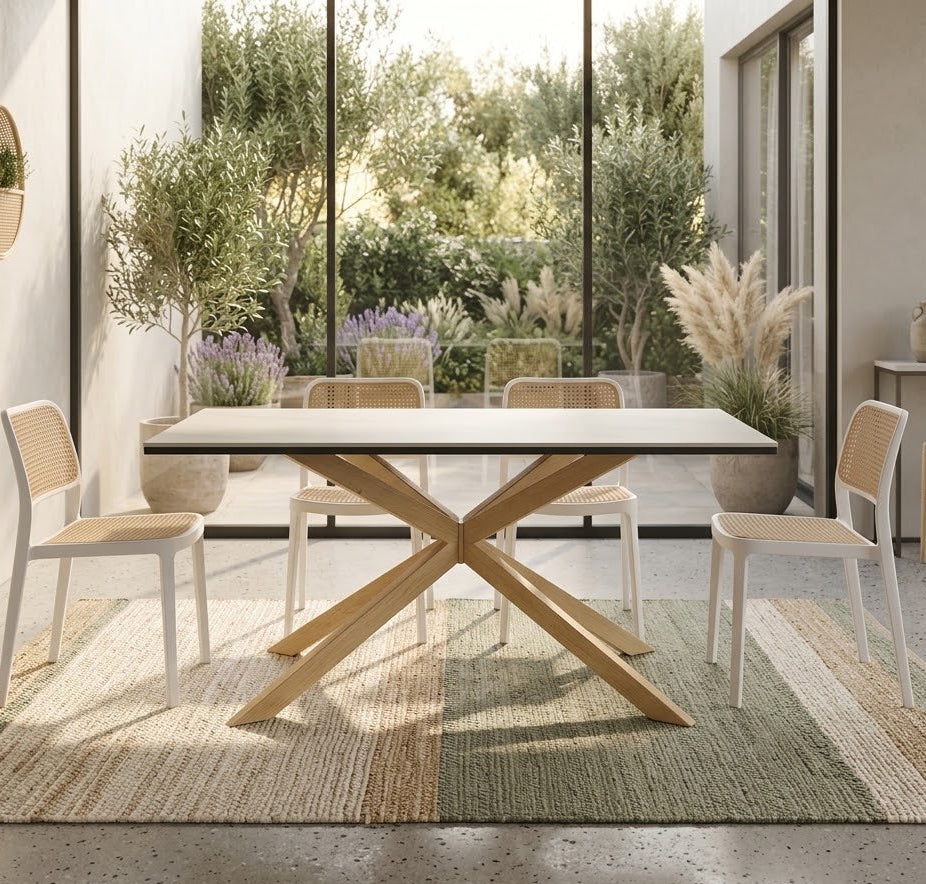 MESA MADRID STONE 140X80CM