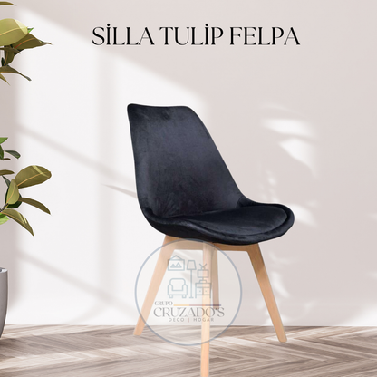 Silla Tulip felpa
