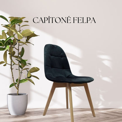 SILLA BUCKLE CAPITONE FELPA