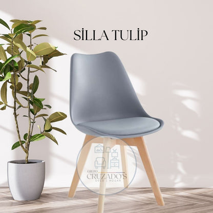 JUEGO COMEDOR 120x80 + SILLAS TULIP