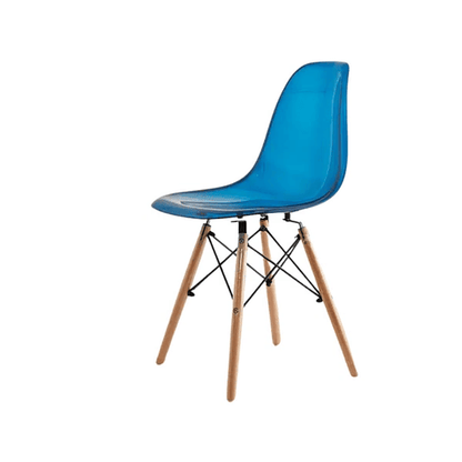JUEGO COMEDOR 120x80 + SILLAS EAMES TRANSPARENTES
