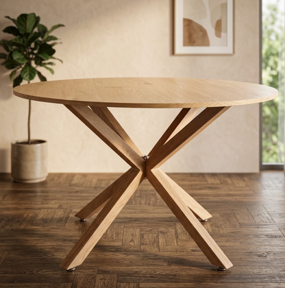 Mesa circular 120 cm  + sillas felpa