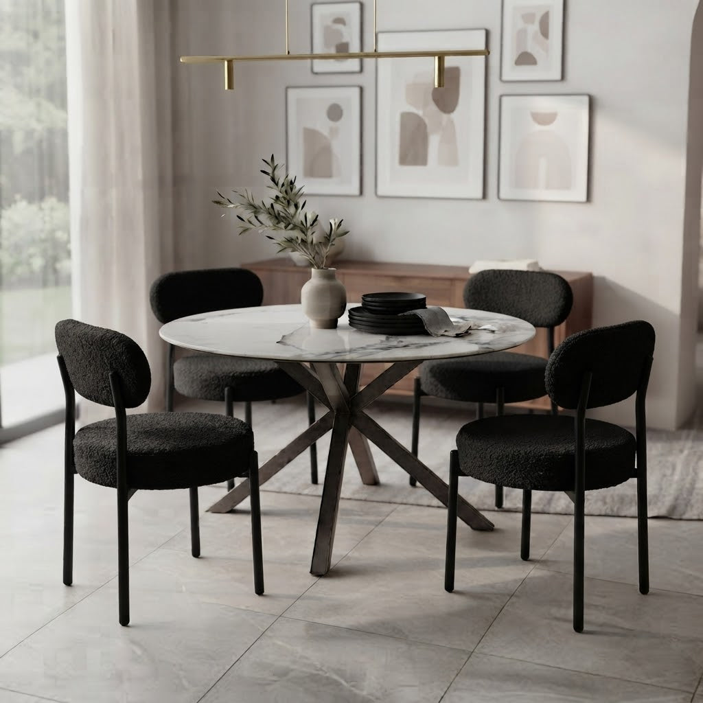 Comedor Circular 120cm + sillas MK
