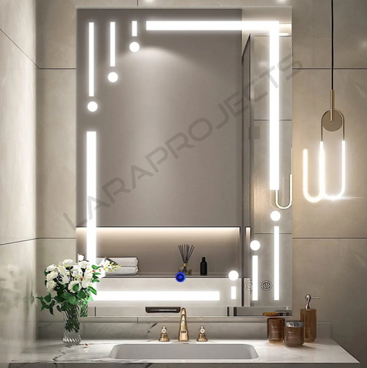 ESPEJO RECTANGULAR LED 60X80 CM