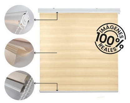 Roller Duo Con Cenefa  COLOR BEIGE