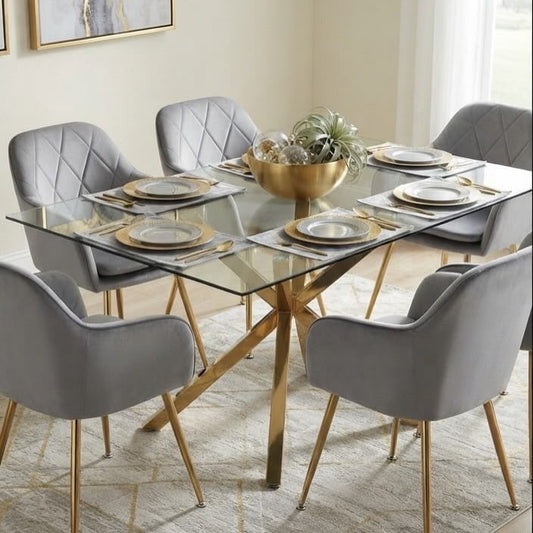 Comedor 160x90cm + DIAMANTE GRIS