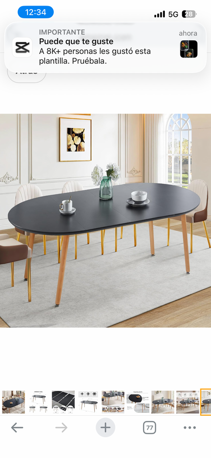 MESA expandible 100cm a 180cm