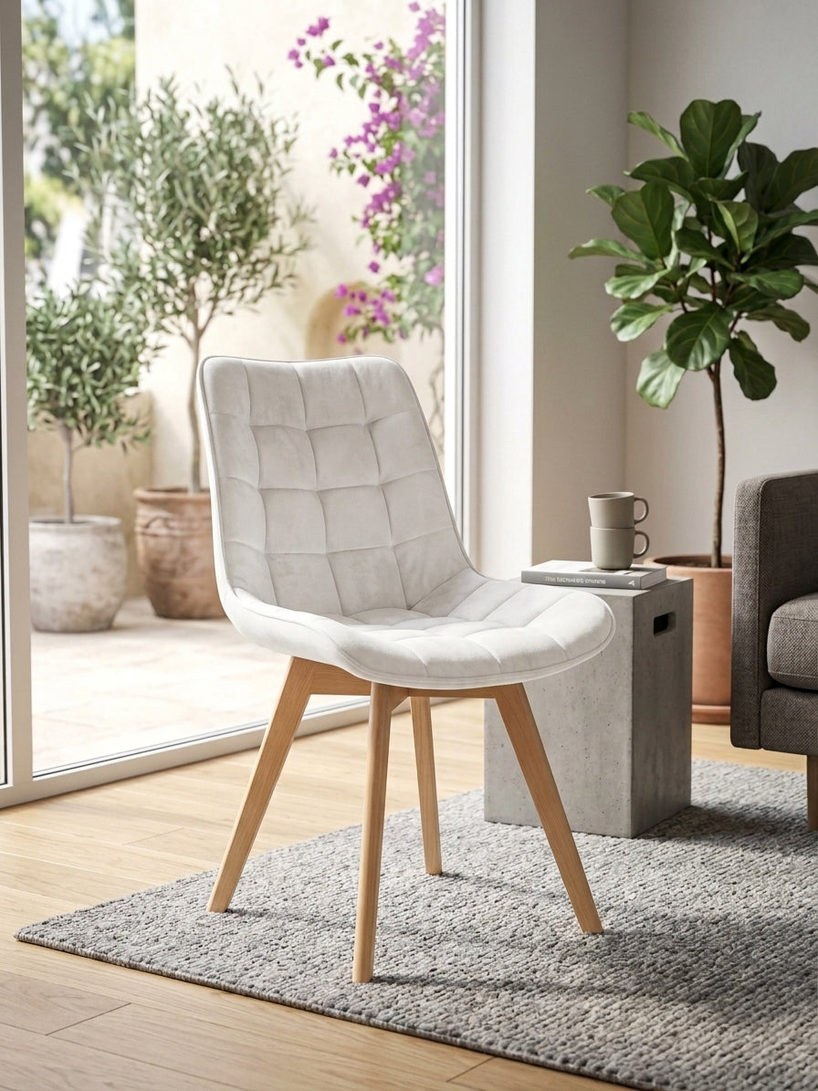 Silla Capitone  Patas TONO MADERA