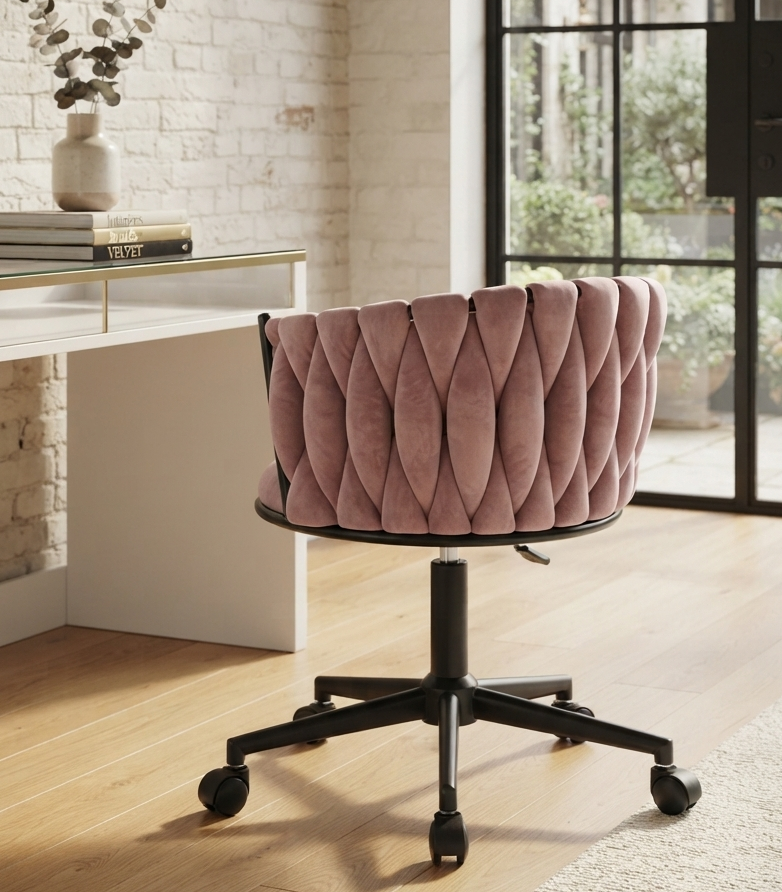 SILLA ESCRITORIO QUEEN BASE NEGRA