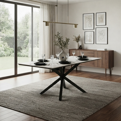 MESA PIEDRA 140X80CM