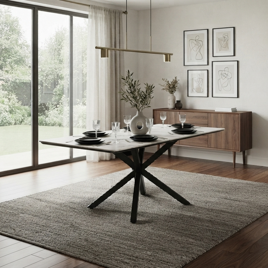 MESA PIEDRA 180X100 CM