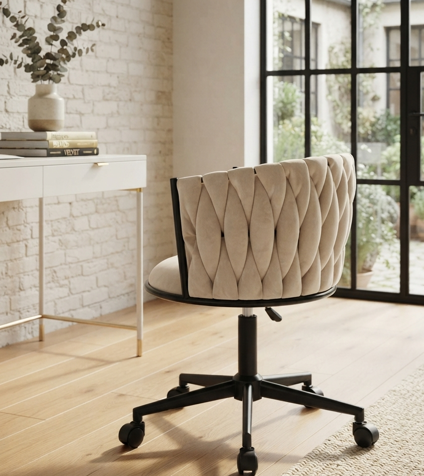 SILLA ESCRITORIO QUEEN BASE NEGRA