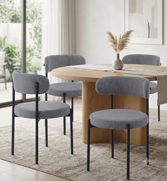 SILLA MK LINO GRIS