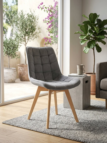 Silla Capitone  Patas TONO MADERA