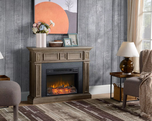 Mueble chimenea eléctrica
