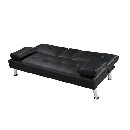 Sofá Cama Apoyabrazos - Lino Negro