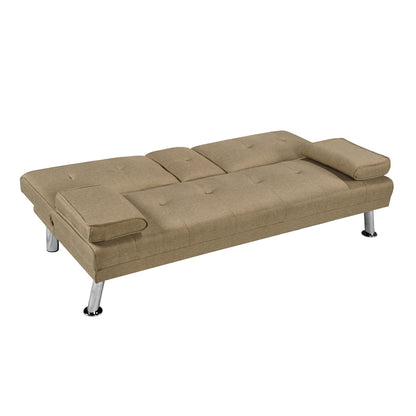 Sofá Cama Apoyabrazos - Lino Beige