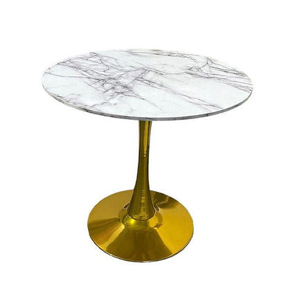 Mesa Tulip MDF Base Dorada 100 cm